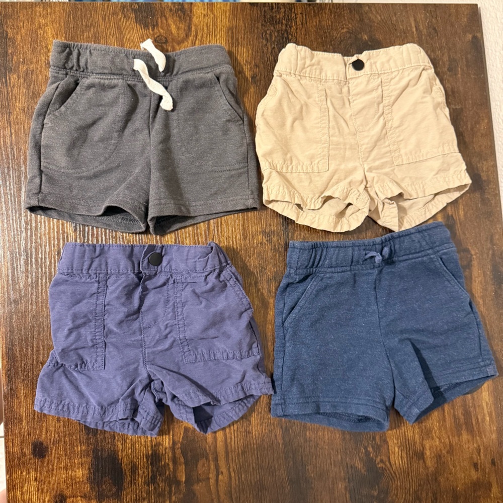 12 month baby shorts bundle